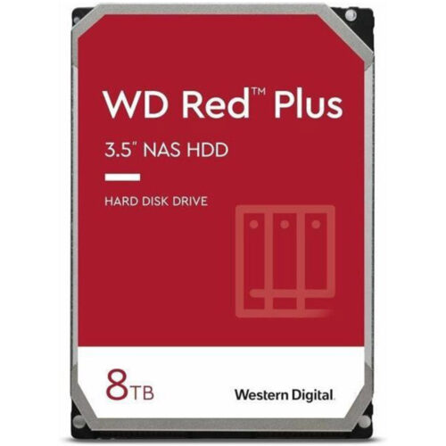 HDD Western Digital Red Plus, 8TB, SATA III, 5400 rpm, 3.5 inch