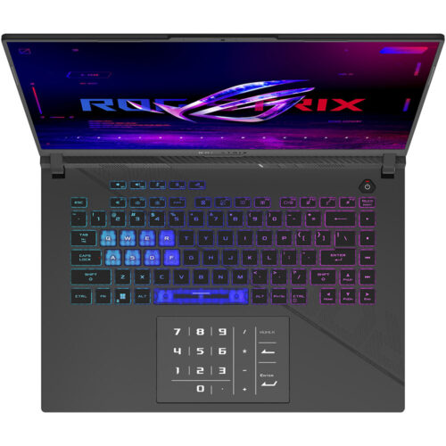 Laptop Gaming Asus Rog Strig G16, i9-14900HX, 16 inch, 16GB RAM, 1TB SSD, nVidia GeForce RTX 4060, No OS, Eclipse Gray, G614JVR-N4077
