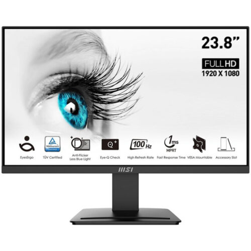 Monitor LED MSI PRO MP2412, 23.8 inch, FHD, 1920 x 1080, Negru