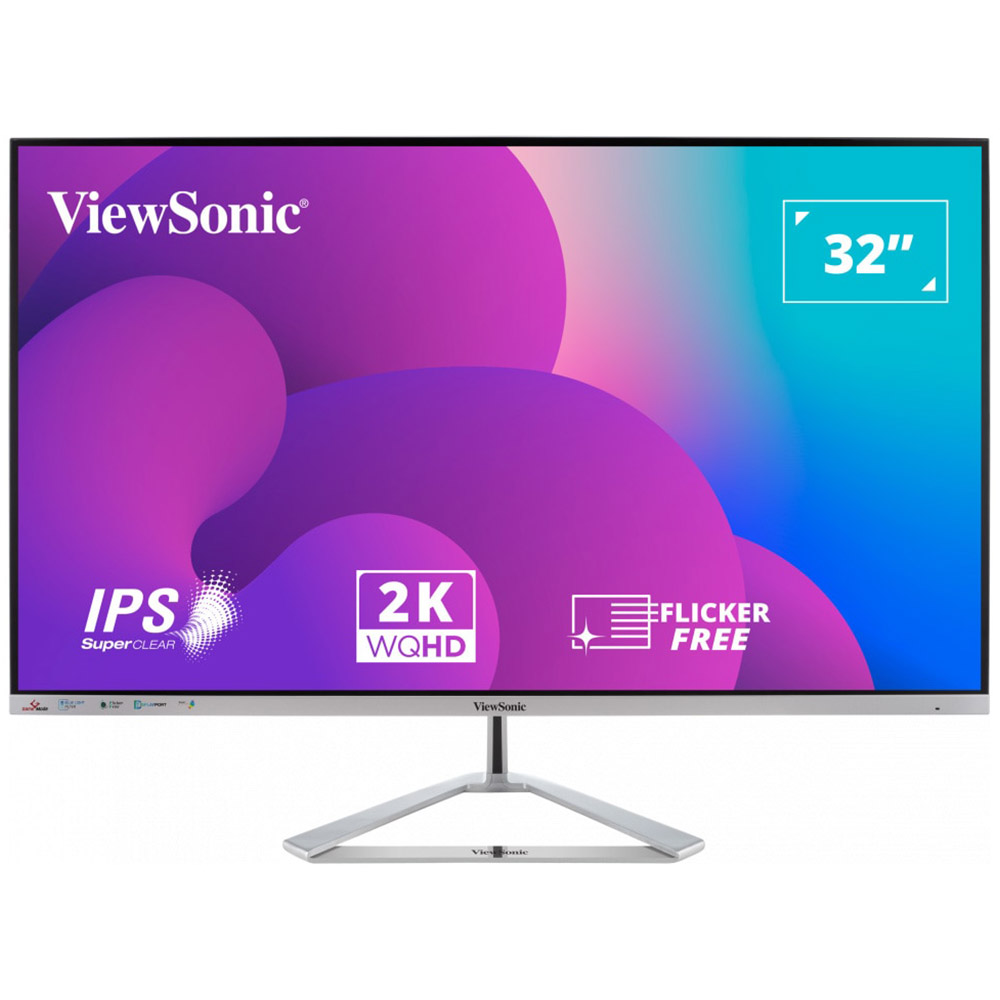 Monitor LED ViewSonic VX3276-2K-MHD-2, 32 inch, QHD, SuperClear IPS, 75Hz, HDMI, DisplayPort, Mini DisplayPort, Negru