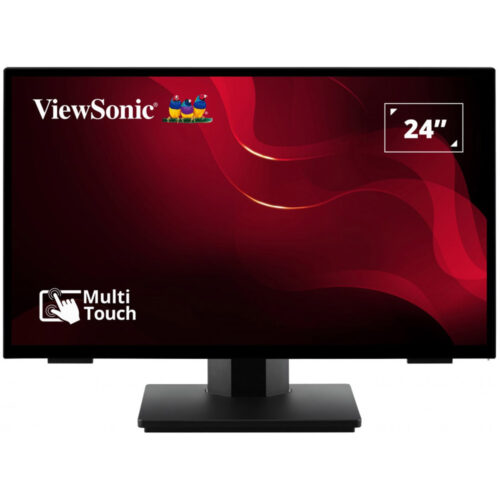 Monitor Touchscreen LED VA ViewSonic, 24 inch, Full HD, VGA, HDMI, Display Port, USB3.2, Negru