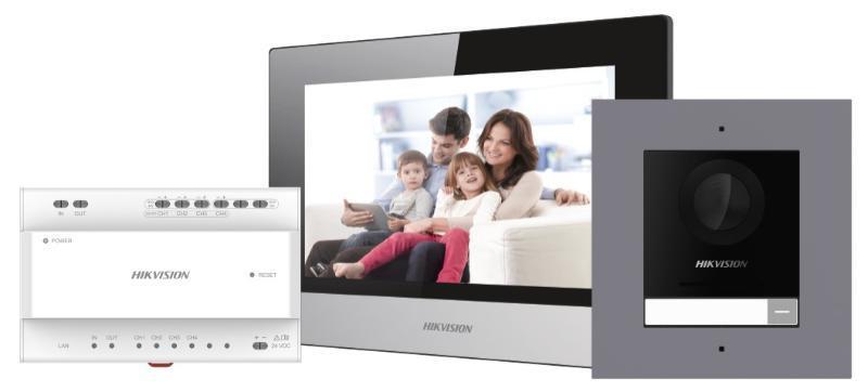 Kit videointerfon IP Hikvision DS-KIS702