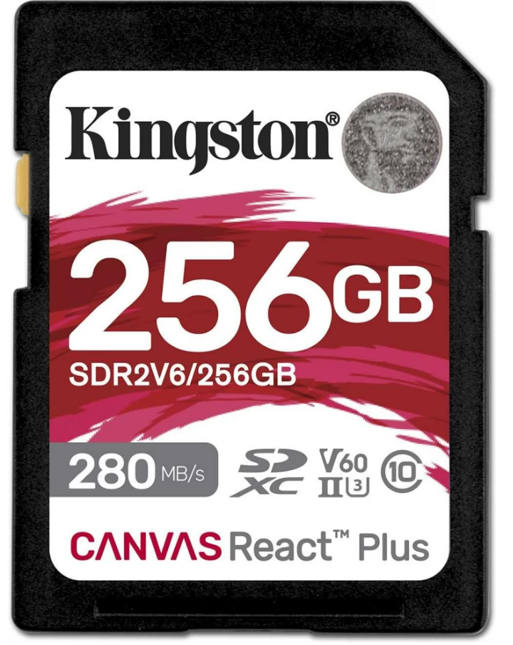 Card memorie KINGSTON SDXC Canvas React Plus Class 10 UHS-II 256GB