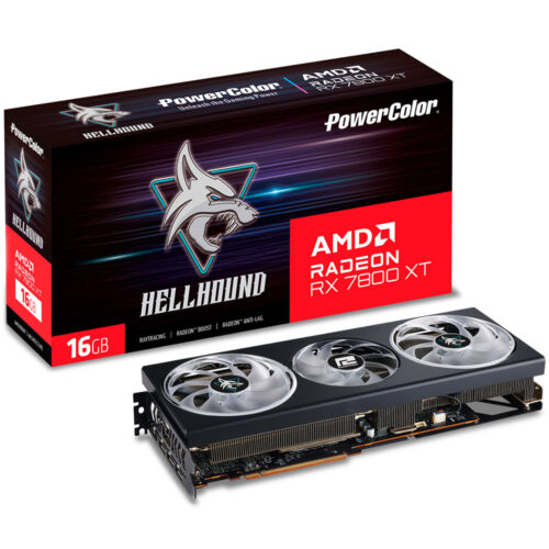 Placa Video POWER COLOR Hellhound AMD Radeon RX 7800 XT 16GB