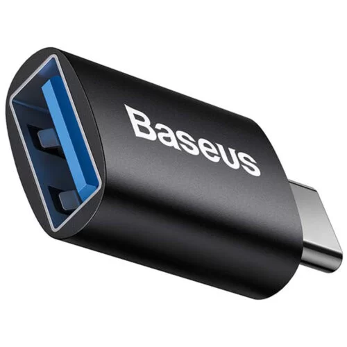 Adaptor conversie USB-A 3.1 la USB Type C, Baseus, pana la 10Gbps, negru