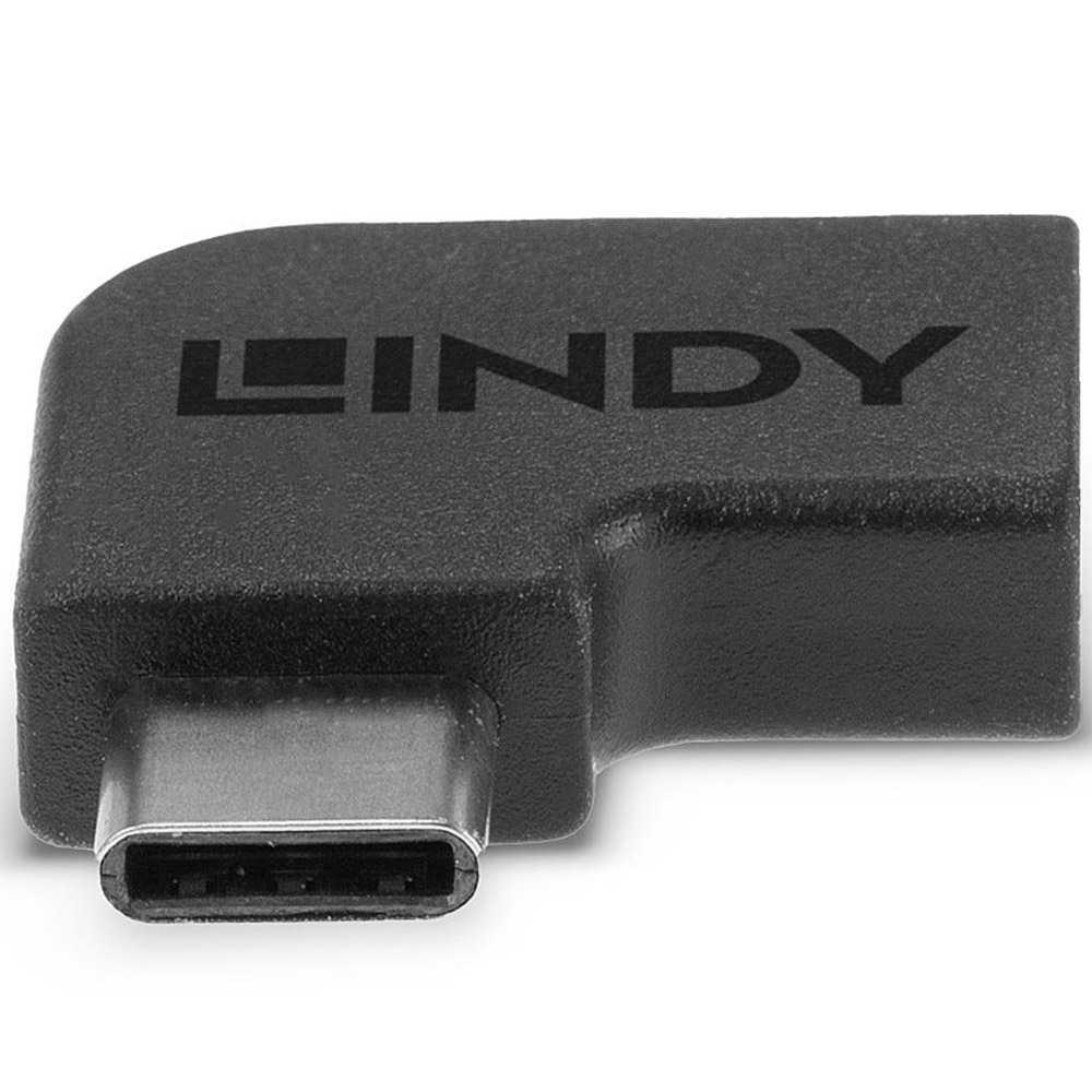 Adaptor Lindy USB-C la USB-C, Nichel, 90A, Negru