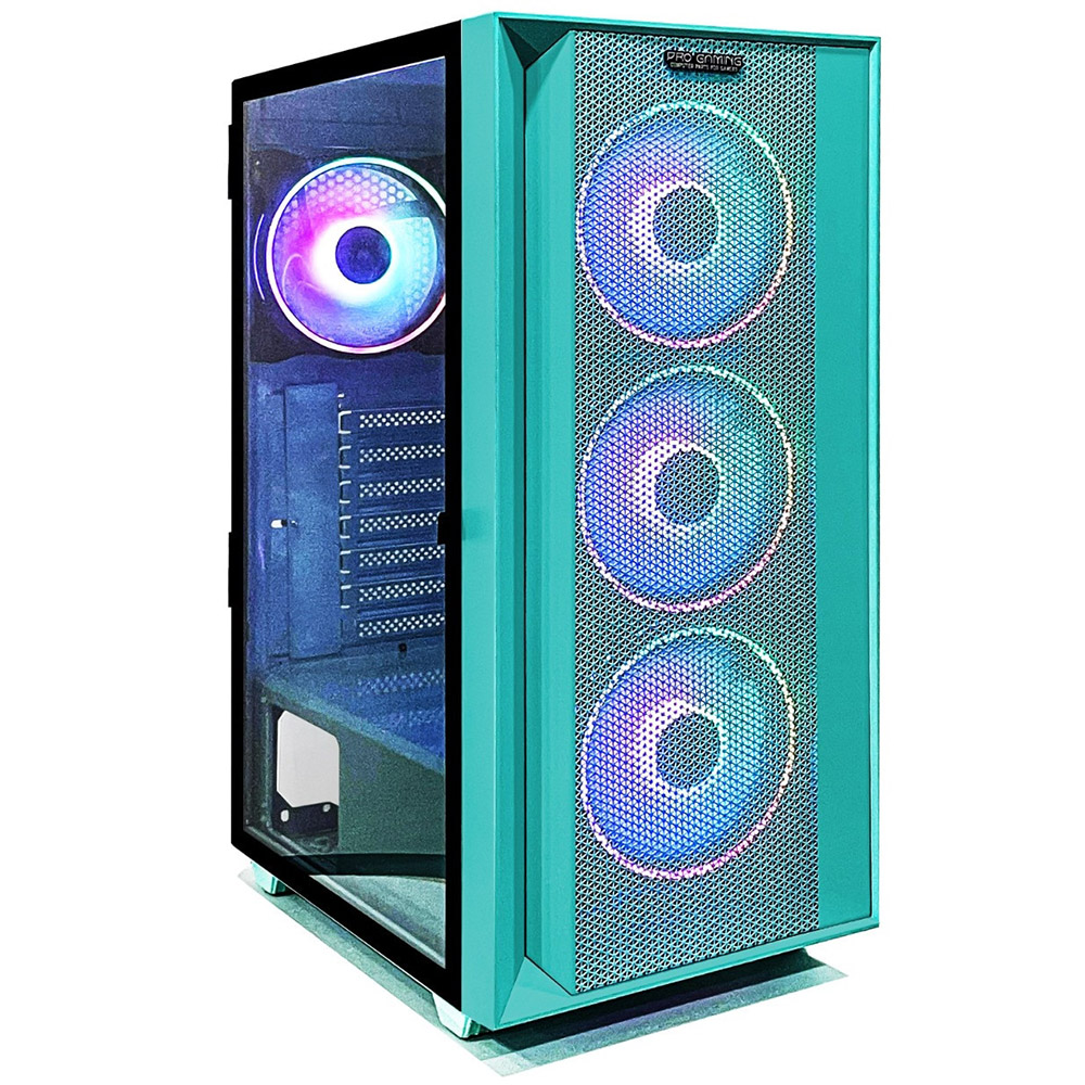 Carcasa PC Pro Gaming Jungle, Middle Tower, ATX, fara sursa, Controller PWM-ARGB