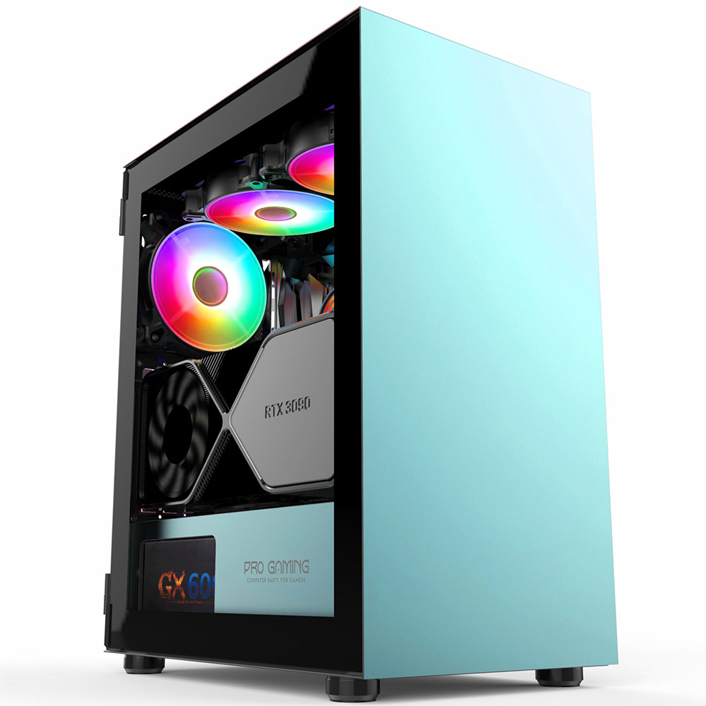 Carcasa PC Pro Gaming Myrmidon, Mini Tower, ATX, controller ARGB