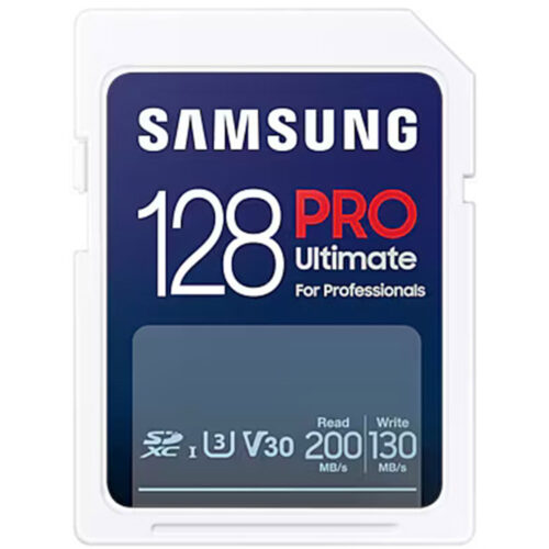 Card de memorie Samsung PRO Ultimate SDXC UHS-I, 128GB, MB-SY128S/W