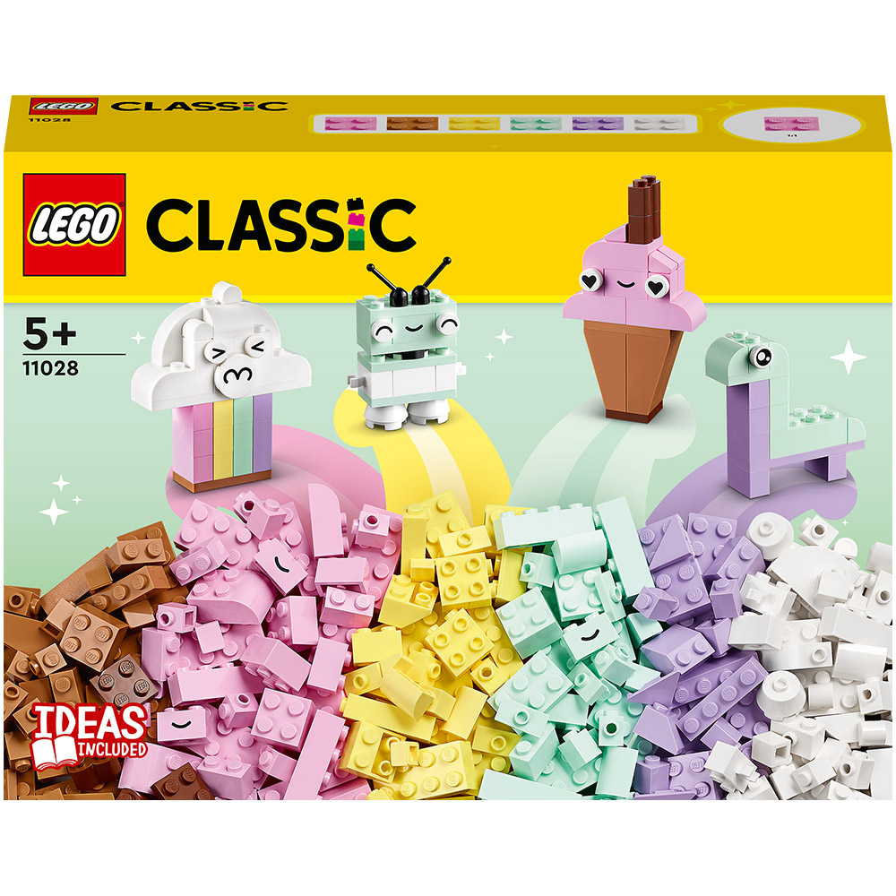 LEGO Classic - Distractie creativa in culori pastelate 11028, 333 piese