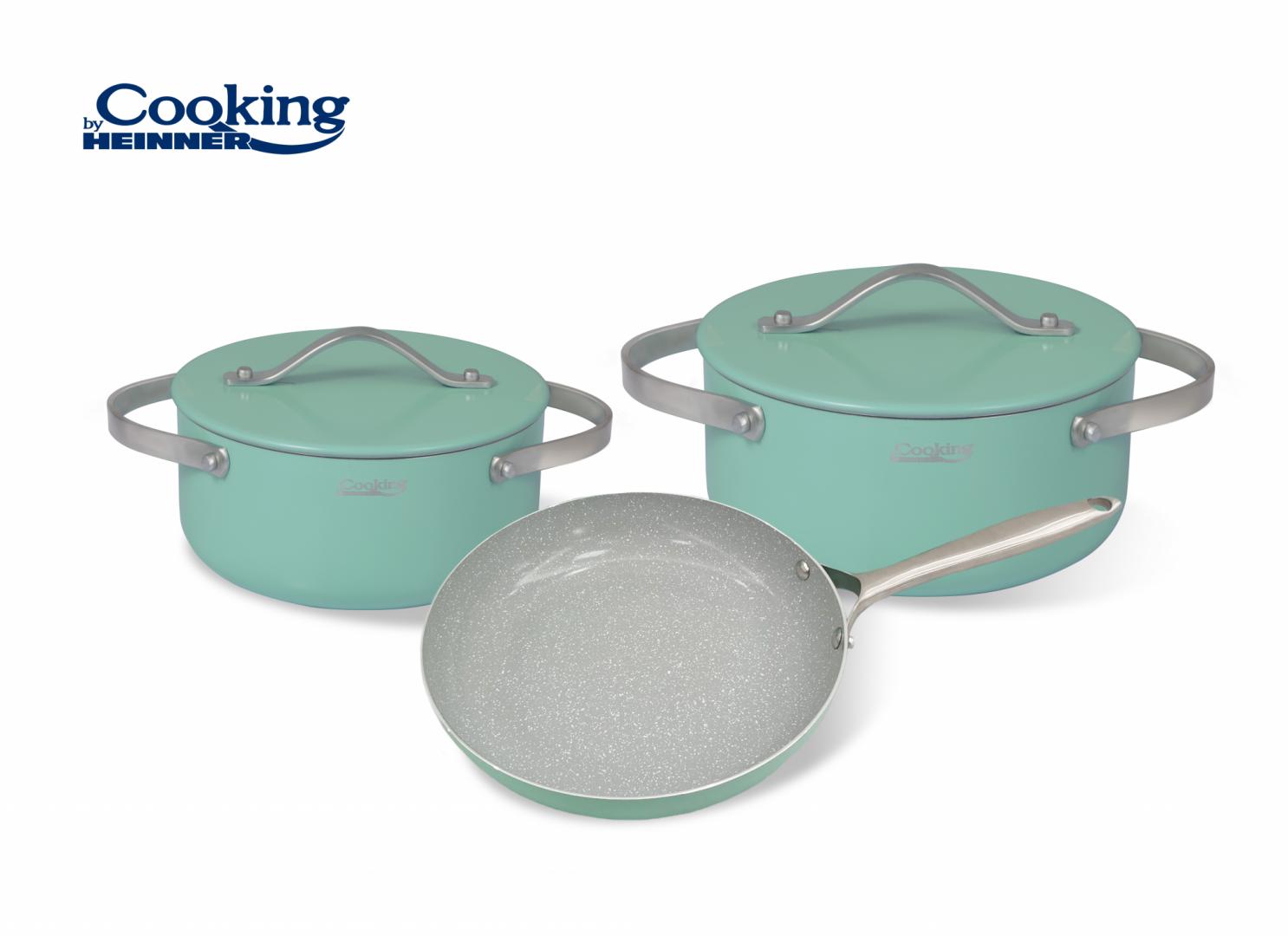 SET GATIT 5 PIESE ALUMINIU PRESAT