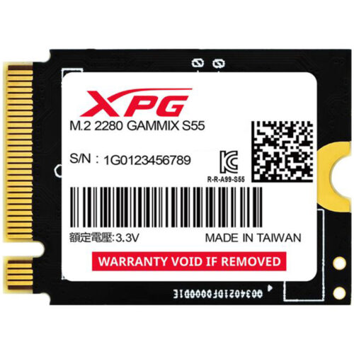 SSD ADATA XPG Gammix S55, 2TB, PCI Express x4, M.2, SGAMMIXS55-2T-C