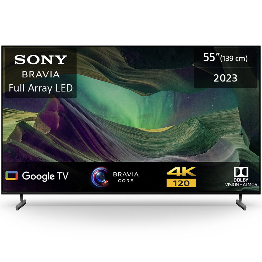 Televizor LED Sony BRAVIA 55X85L, 2023, 139 cm, Smart Google TV, 4K Ultra HD, 100Hz, Clasa F