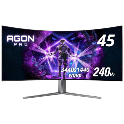 Monitor Curbat Aoc Agon PRO AG456UCZD, 45 inch, OLED, 240Hz/0.03ms, FreeSync, USB-C, Frameless