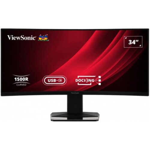 Monitor LED ViewSonic VG3419C, 34 inch, UWQHD, USB Type-C, Display Port, HDMI, KVM, Vesa, Negru
