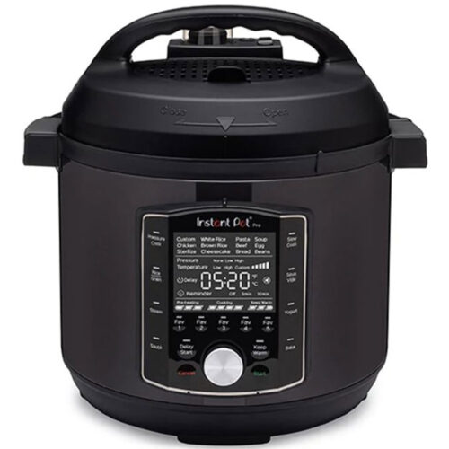 Multicooker Instant Pot Pro 8, 11 programe, 28 presetari, Vas interior din inox, Capacitate 8 L, 1200 W, Negru
