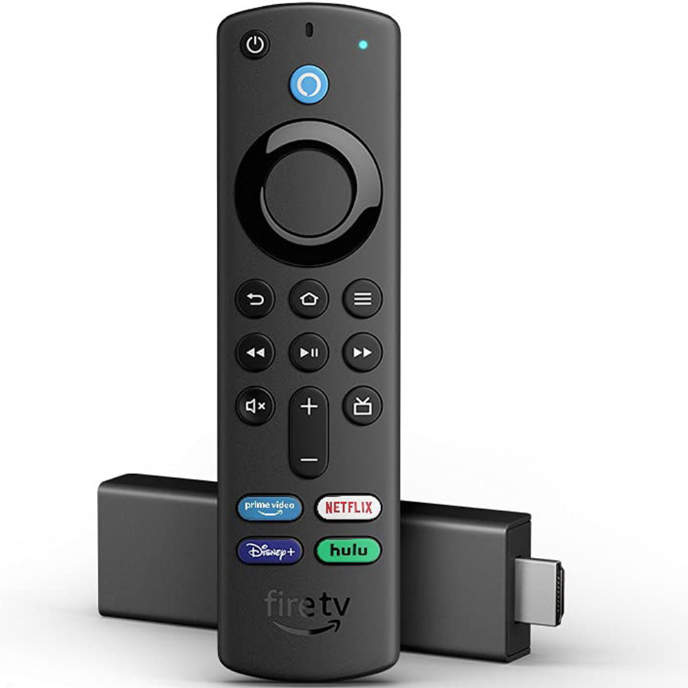Media Player Amazon Fire TV Stick 4K 2021, Quad-Core, Wi-Fi, Bluetooth, Dolby Atmos, Negru