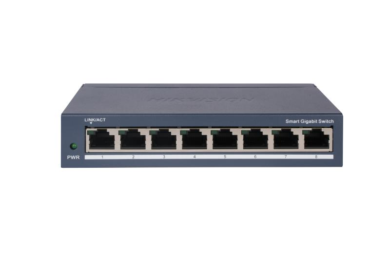 Switch 8 porturi Gigabit Hikvision DS-3E1508-EI(V2)