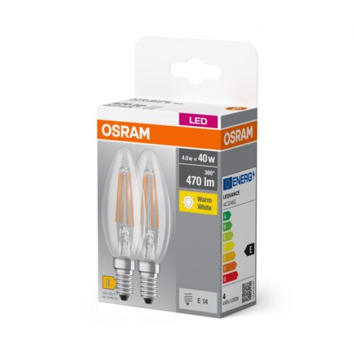 BASECLB40 4W/827 230V FIL E14 FS2 OSRAM