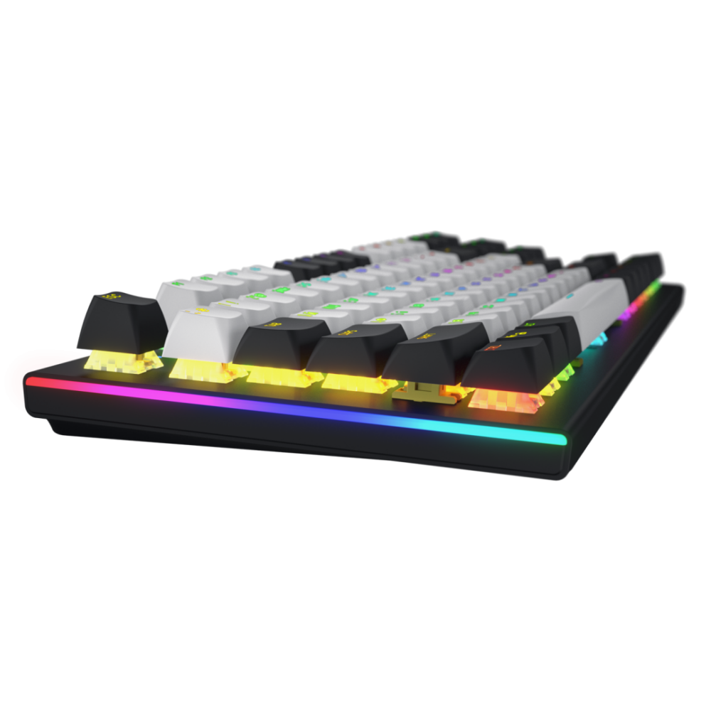 iluminare RGB cu functia de a customiza fiecare tasta individual