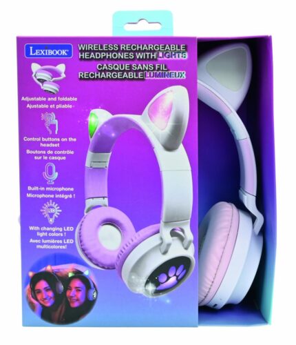 CASTI WIRELESS CU URECHI PISICA&LUMINI