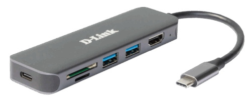D-Link DUB-2327 6-in-1 USB-C Hub with HDMI