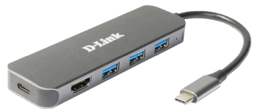 D-Link DUB-2333 5-in-1 USB-C Hub with HDMI and power delivery