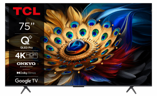 QLED TV 4K 75''(189 cm) TCL 75C61B PRO