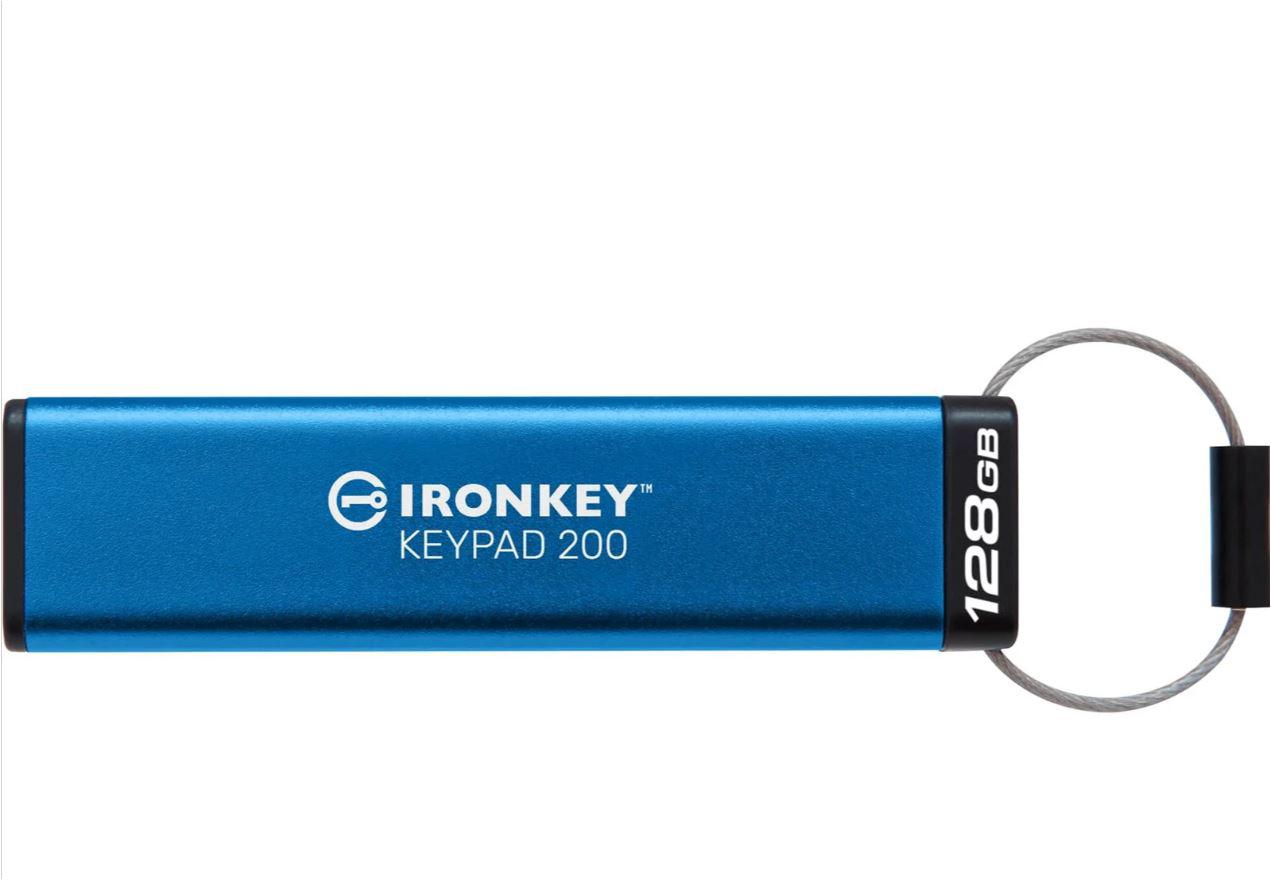 USB Flash Drive Kingston 128GB IronKey Keypad 200