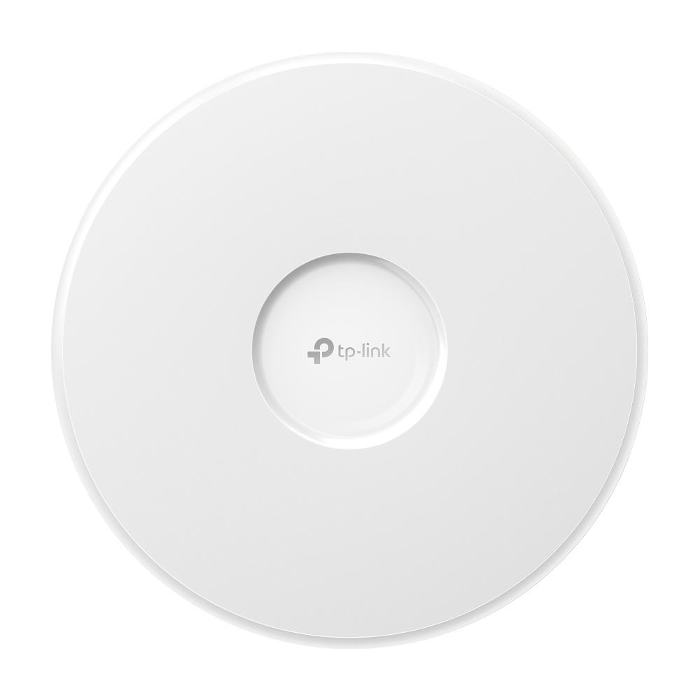 "Omada  BE9300 Ceiling Mount Tri-Band Wi-Fi 7 Access Point PORT: 1×2.5G RJ45 Port SPEED:574Mbps at  2.4 GHz + 2880 Mbps at 5 GHz+ 5760 Mbps at 6 GHz FEATURE: 802.3at POE+ and 12V DC (Power Adapter is not included)