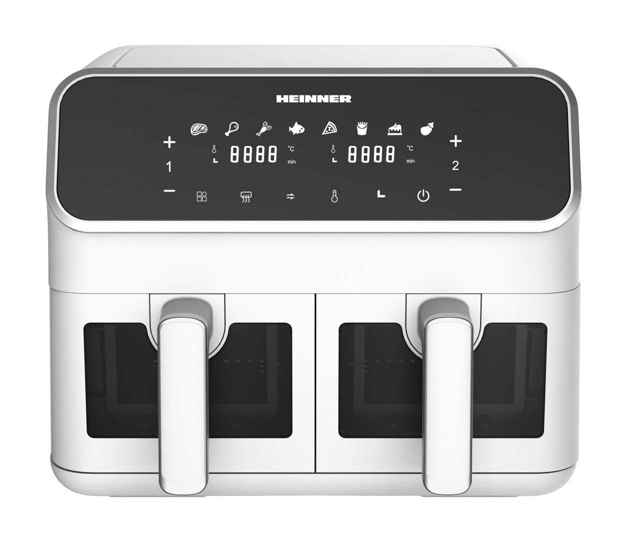 FRITEUZA DUBLA CU AER CALD HEINNER DUALFRY SUPREME HAF-H8DB17WH
