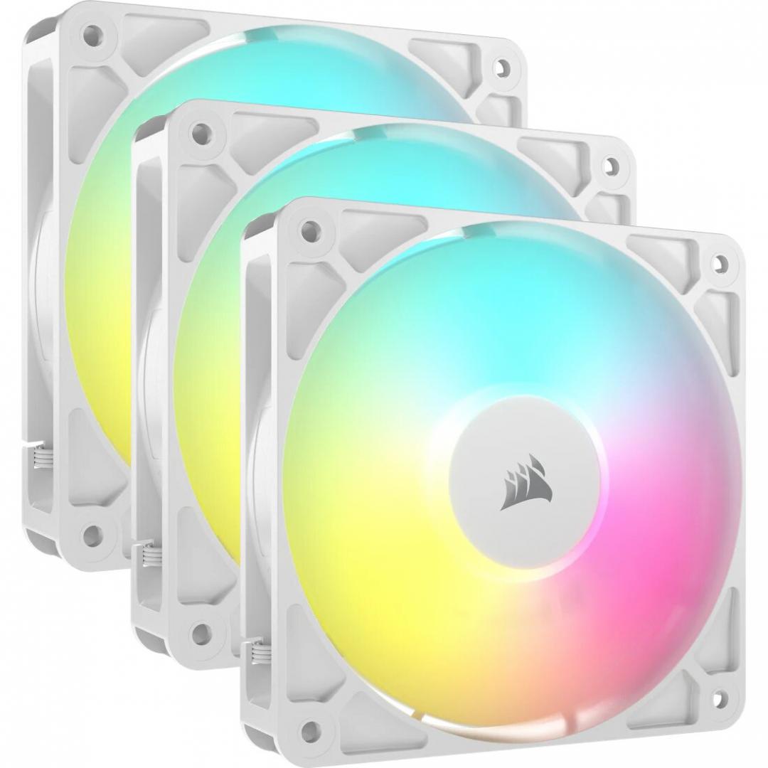 Ventilatoare Carcasa CORSAIR RS120 3x120mm ARGB ALB