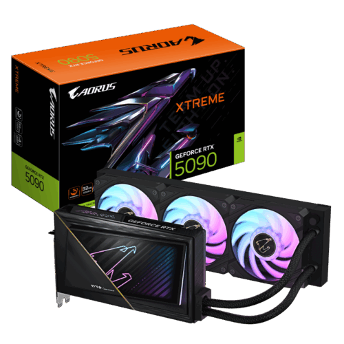 Placa Video GIGABYTE AORUS GEFORCE RTX 5090 XTREME WATERFORCE 32GB GDDR7 512 bit