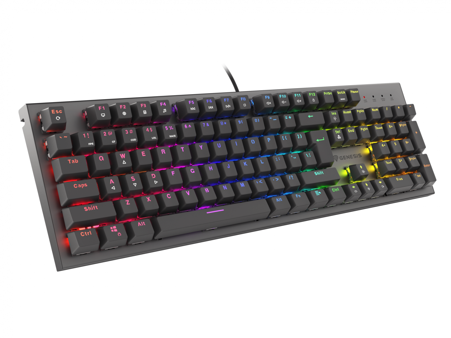 Tastatura gaming mecanica cu fir Genesis Thor 303
