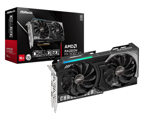 Placa Video ASROCK AMD RADEON RX9060 XT CHALLENGER OC 16GB GDDR6 128 bit