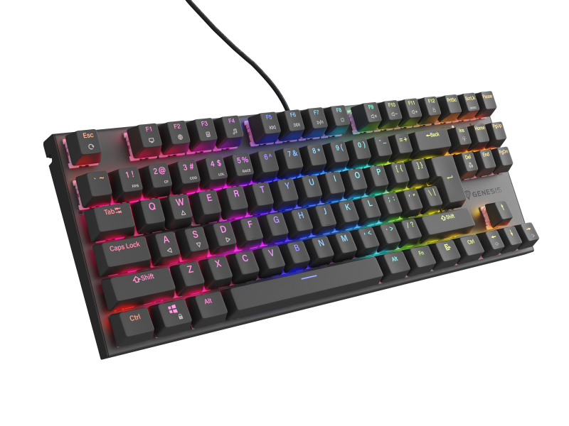 Tastatura gaming mecanica cu fir Genesis Thor 303 TKL