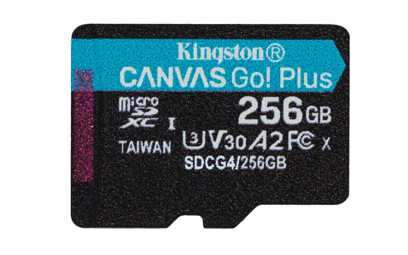 Card de Memorie MicroSDXC Kingston Canvas GO Plus 256GB Adaptor SD Class 10