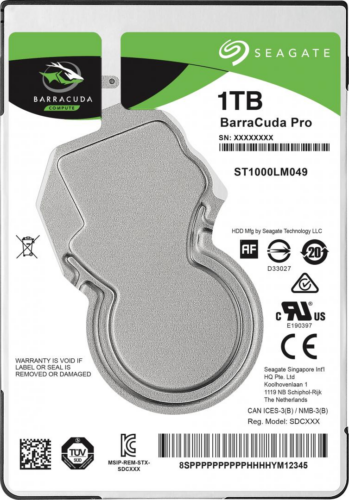 HDD Laptop Seagate BarraCuda® 1TB