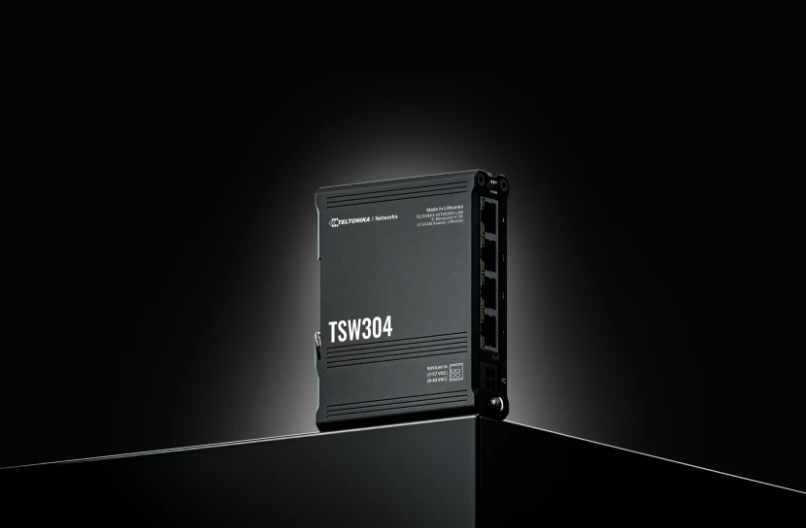 TELTONIKA 4PORT UNMANAGED DIN RAIL SWITCH TSW304