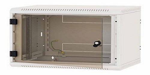 Rack de perete Triton seciune simpla 4U 600mm adancime usa sticla panouri laterale fixe sectiuni ventilatie activa