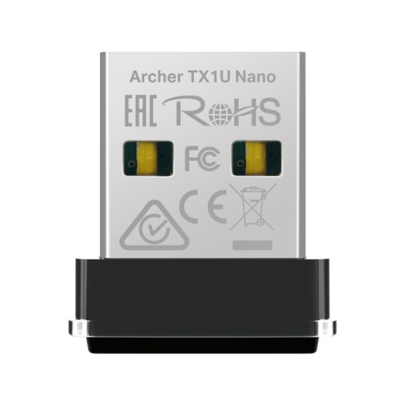 AX300 Nano Wi-Fi 6 USB Adapter SPEED: 287 Mbps at 2.4 GHz SPEC: Internal Antennas