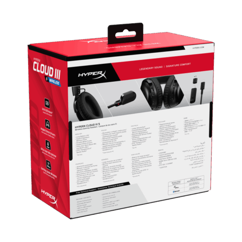 Casti gaming HyperX Cloud III S Black-Red