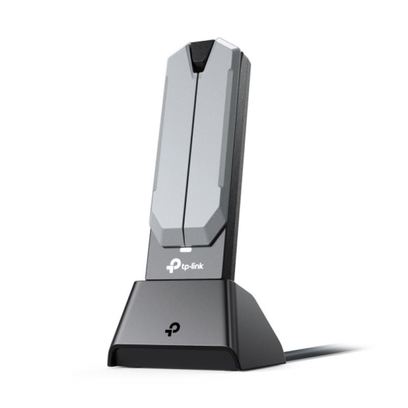 BE6500 High Gain Tri-Band Wi-Fi 7 USB Adapter SPEED: 2882 Mbps at 6 GHz + 2882 Mbps at 5 GHz + 688 Mbps at 2.4 GHz SPEC: 2× High Gain External Antennas