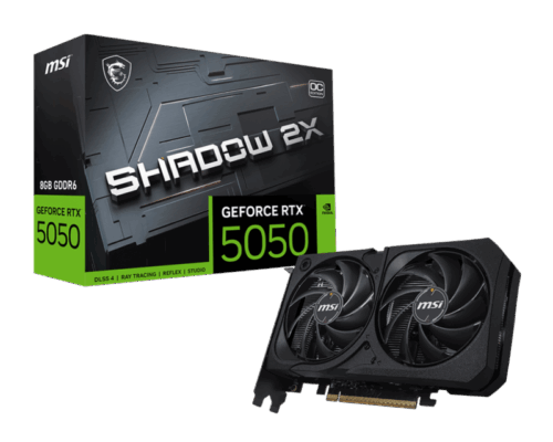 Placa Video MSI GEFORCE RTX 5050 8G SHADOW 2X OC GDDR6 128 bit