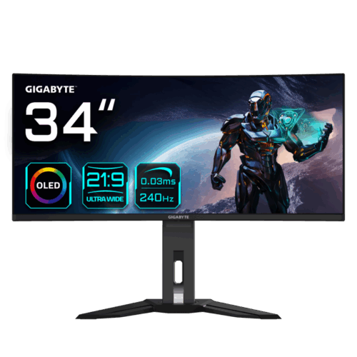 Monitor Gaming Gigabyte MO34WQC2; Panel Size (diagonala): 34"