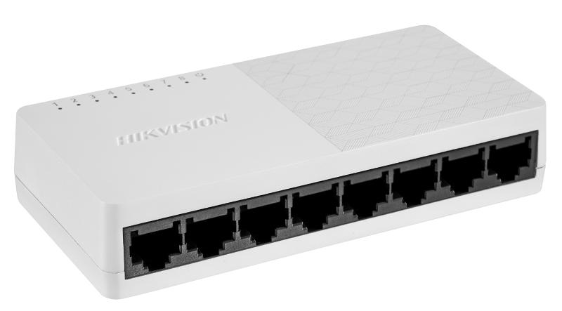 Switch Hikvision DS-3E0108D-O: 8 x 10/100 Mbps ethernet port