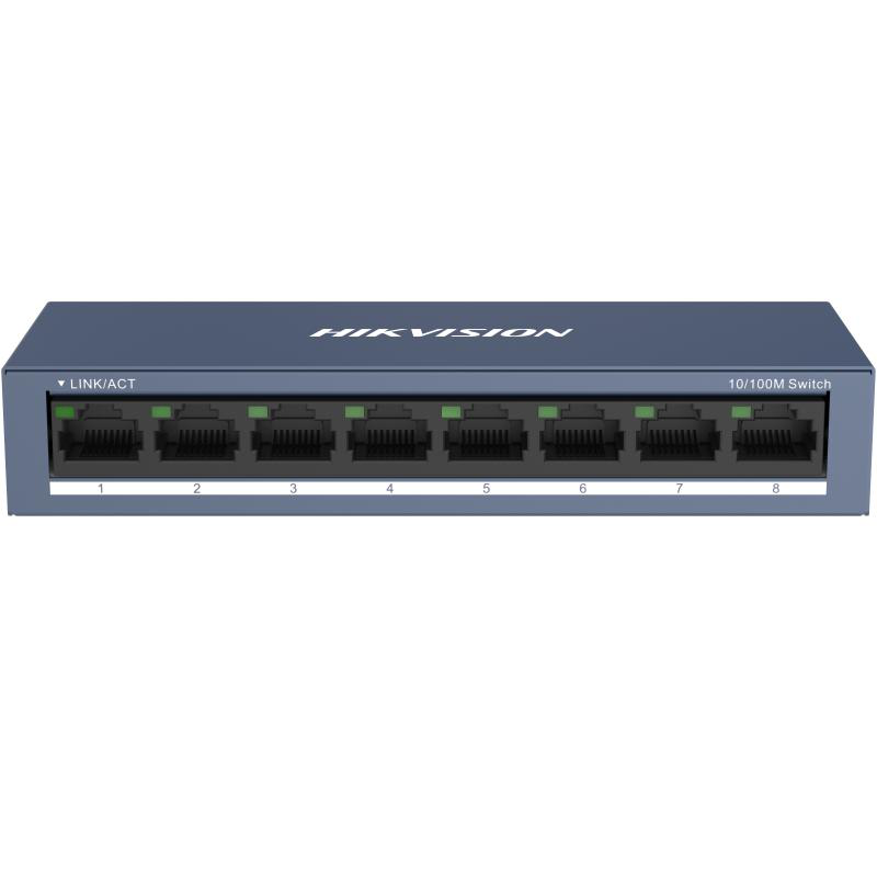 Switch Hikvision DS-3E0108-O: 8 × 10/100 Mbps RJ45 Port