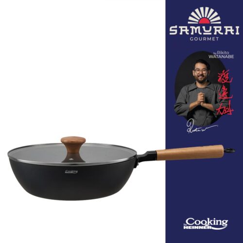 TIGAIE WOK ALUMINIU + CAPAC 28X8 CM