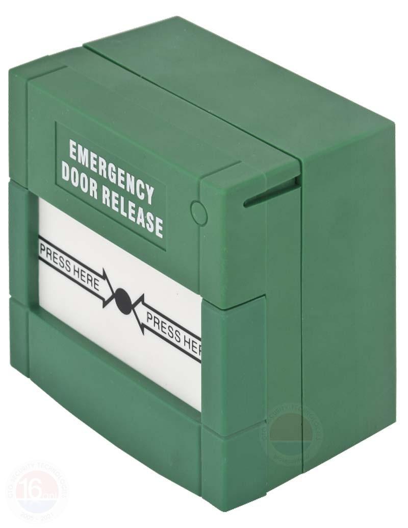 Buton aplicabil din plastic pentru iesire de urgenta; Material: plastic