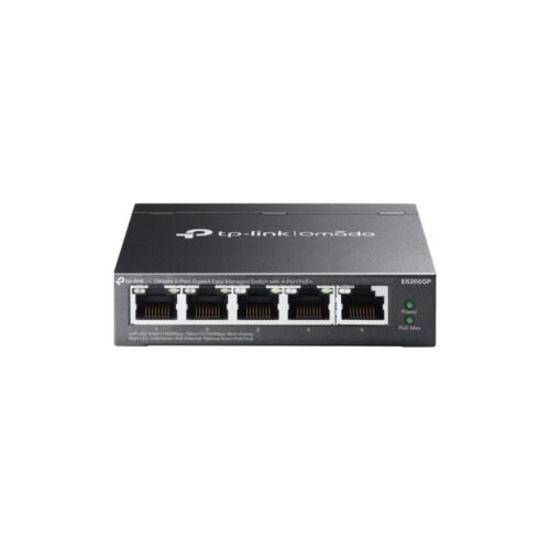 Omada 5-Port Gigabit Easy Managed Switch with 4-Port PoE+ PORT: 4× Gigabit PoE+ Ports